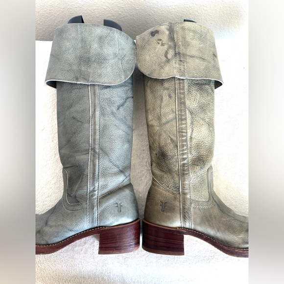 FRYE Over the Knee Tall Campus Boots RARE Blue size 7 - Picture 9 of 14